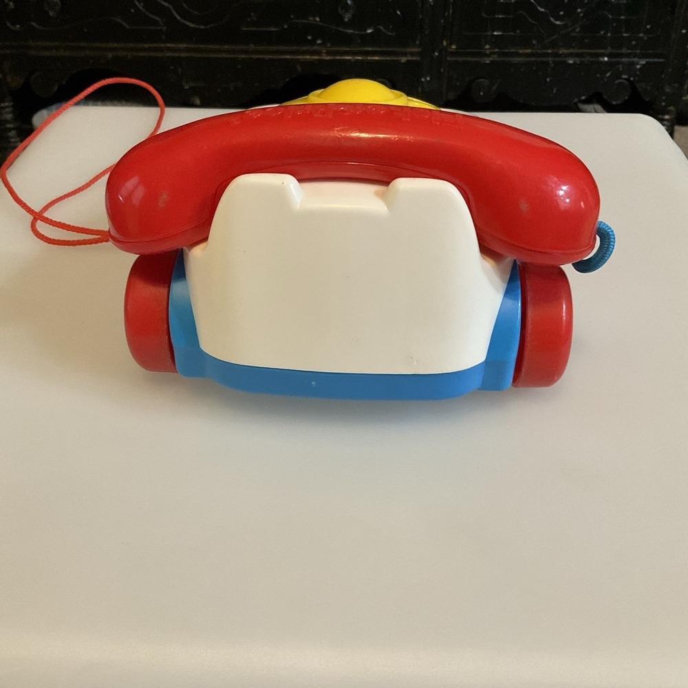 Fisher Price Mattel Pull Along Chatter Telephone Yr.2000 - Picture 2 of 5